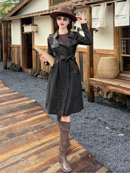 Blackout Flora Belted Overcoat